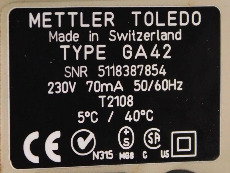 Mettler Toledo GA42 Printer As-is, CLEARANCE!