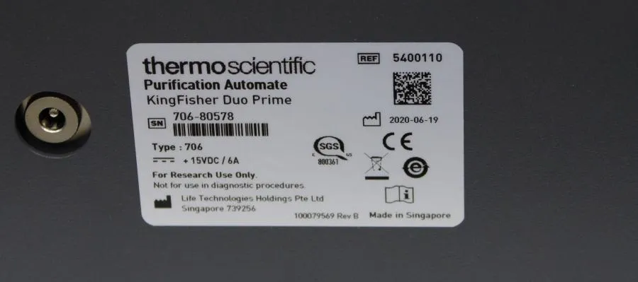 KingFisher Duo Prime Purification Automate 5400110 As-is, CLEARANCE!