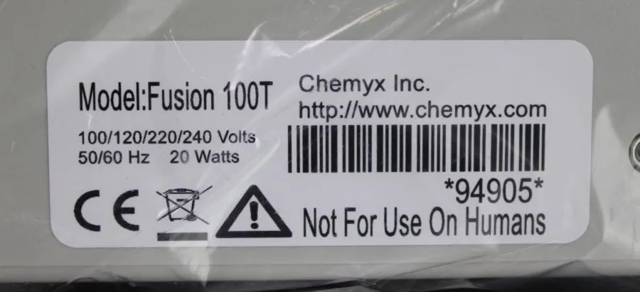 Chemyx Fusion 100T Syringe Pump As-is, CLEARANCE!