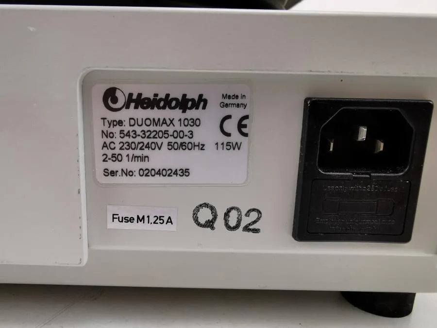Heidolph Duomax 1030 Shaker 543-32205-00-3 As-is, CLEARANCE!