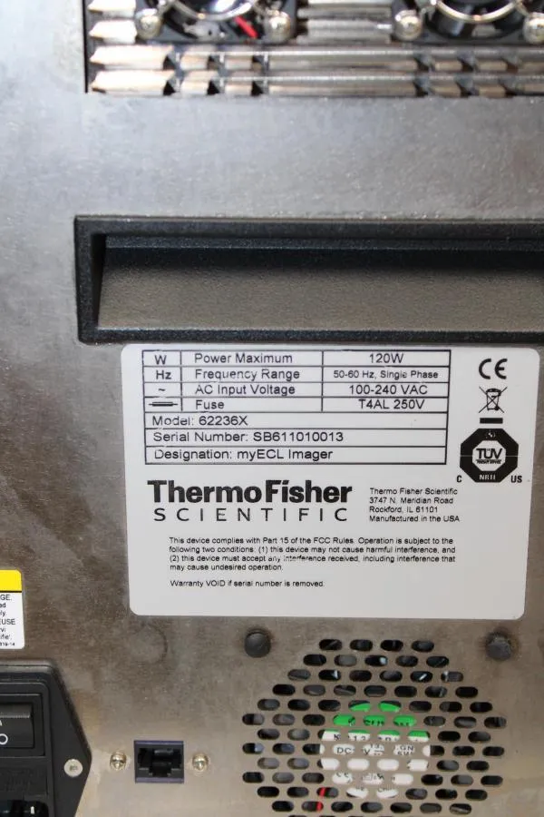 Thermo Fisher myECL Imager 62236X As-is, CLEARANCE!