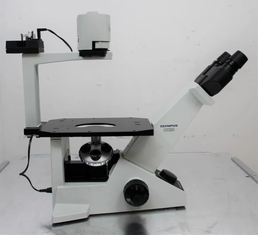 Olympus CK30 Inverted Phase Contrast Microscope+OL As-is, CLEARANCE!