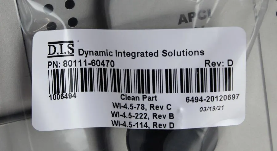 D.I.S Dynamic Integrated Solutions 80111-60470 Hou As-is, CLEARANCE!