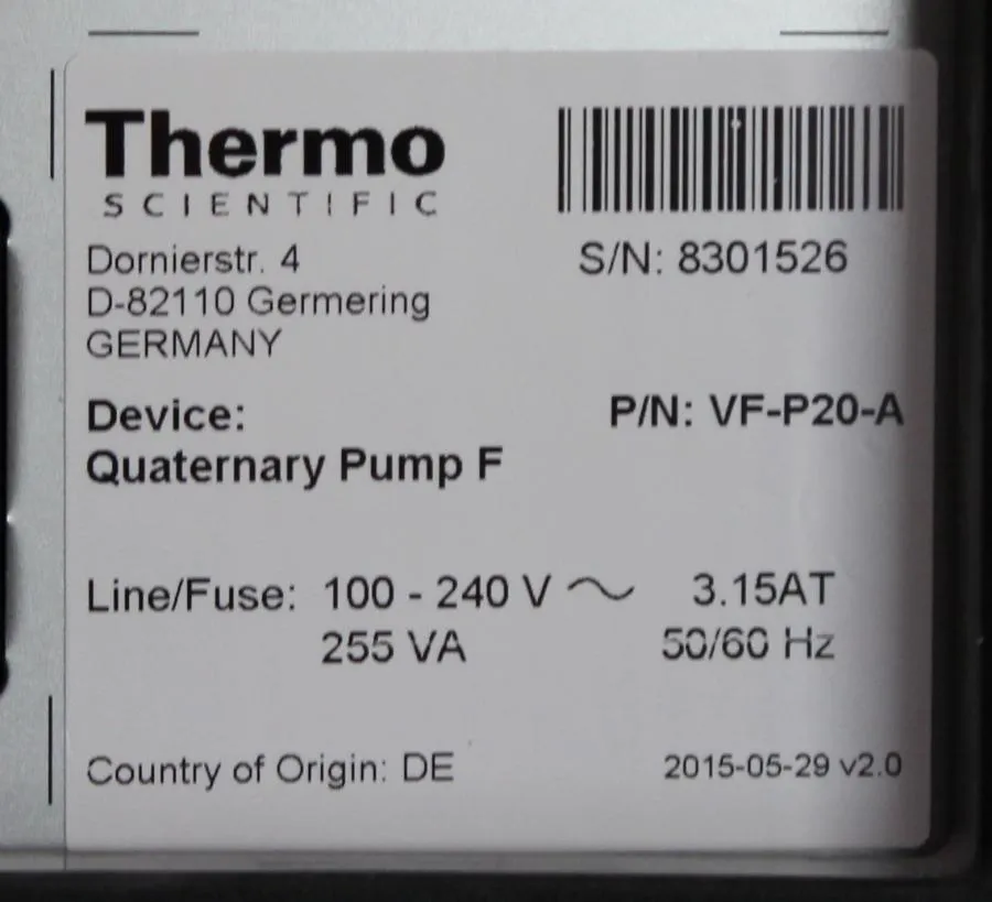 Thermo Scientific Complete Vanquish HLPC System, Column+Detector+Sampler+Pump