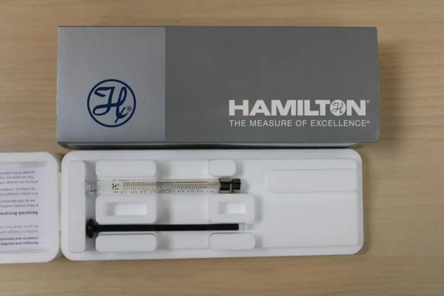 Hamilton 1001TLL 1.0ml Syringe W/SLOTS 81327 As-is, CLEARANCE!