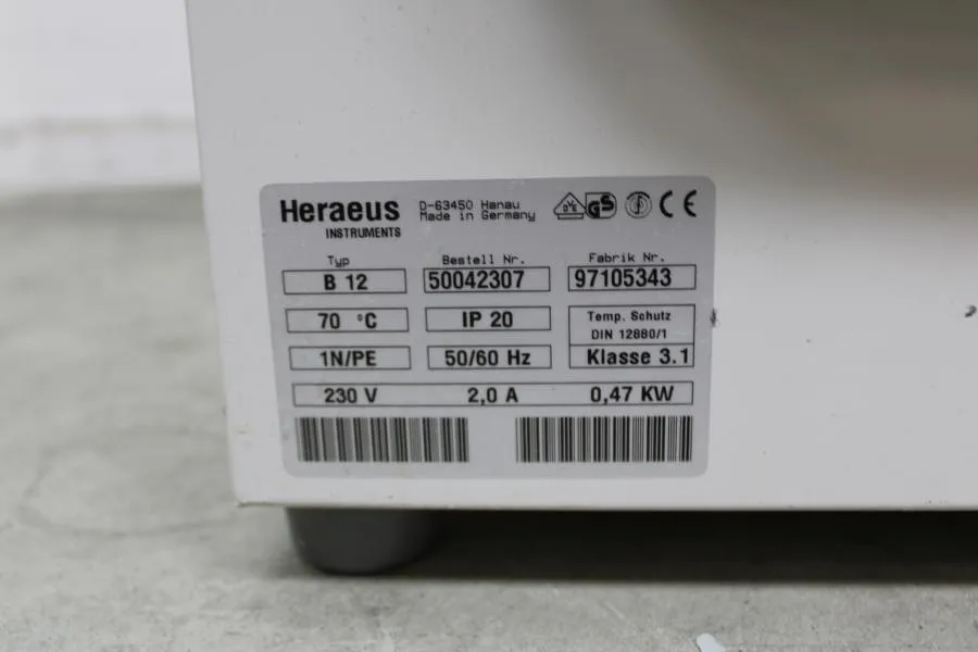 Heraeus Function Line Incubator 50042307 As-is, CLEARANCE!