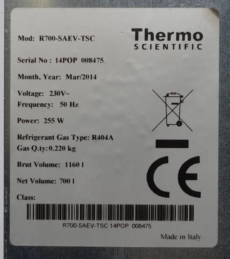 Thermo - GPS Series Lab Refrigerator As-is, CLEARANCE!