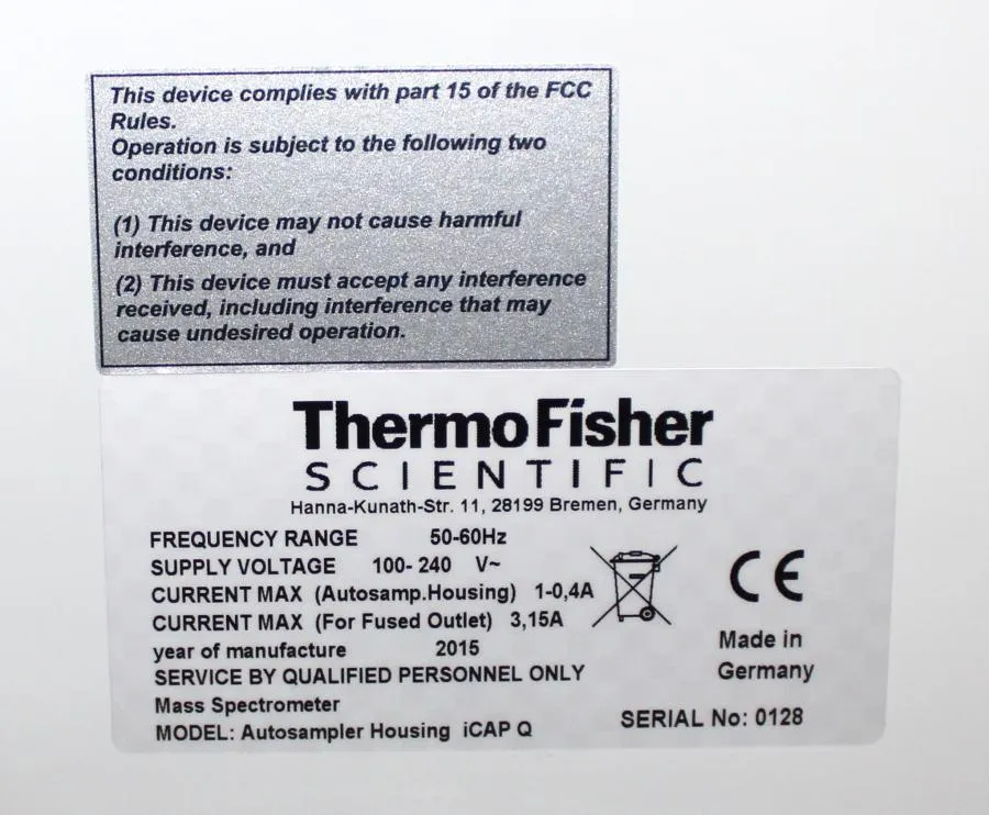 Thermo Fisher Scientific Autosampler Housing iCAP Q