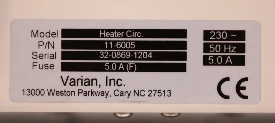 Varian Heater Circuit 11-6005 As-is, CLEARANCE!