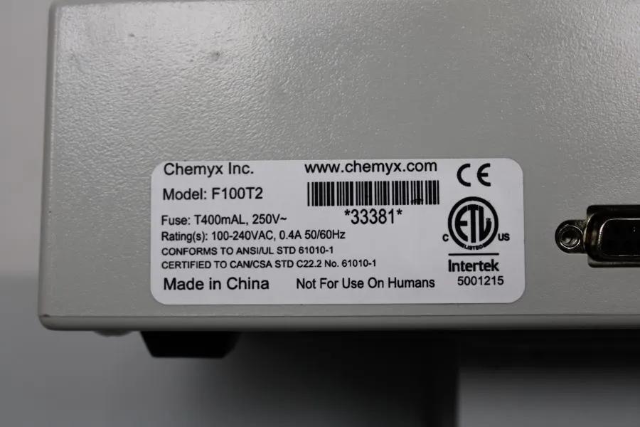 Chemyx Syringe Pump F100T2+ holding arm As-is, CLEARANCE!
