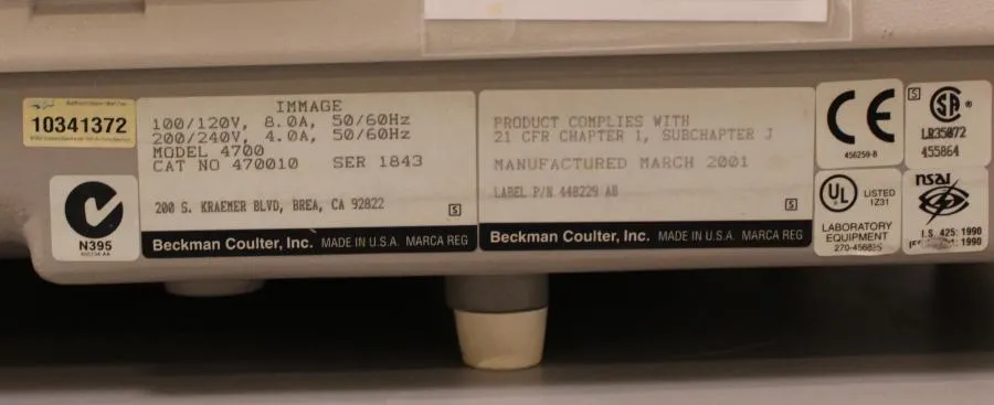 Beckman Coulter Immage 4700 Immunochemistry Analyzer System