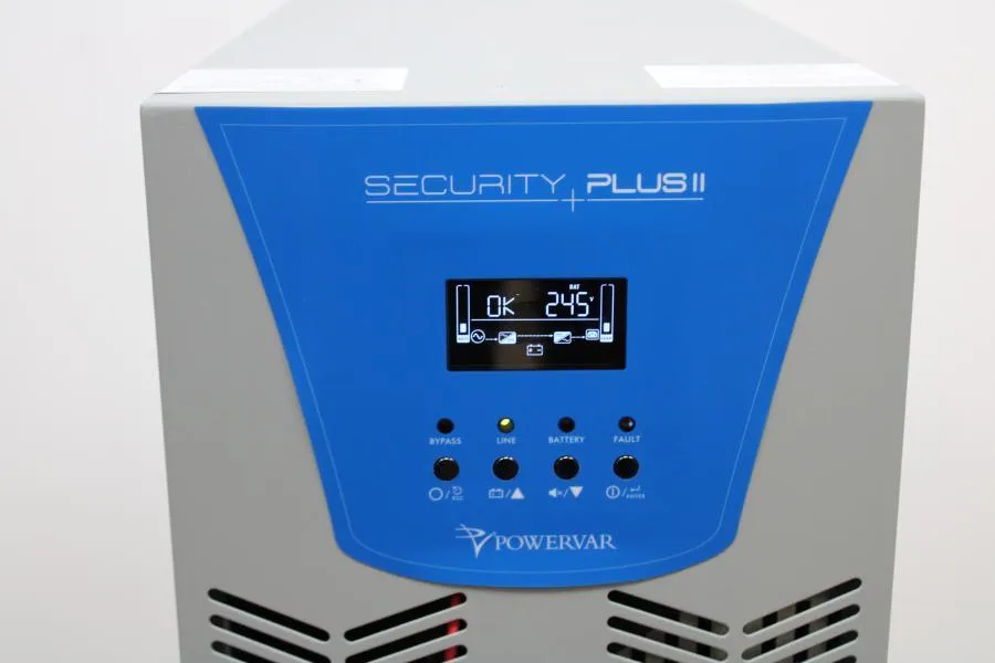 Powervar Security Plus II  ABCDEF6002-22, Advanced Power Protection