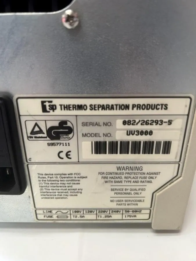 Thermo Spectra System UV3000 UV/VIS Detector CLEARANCE!