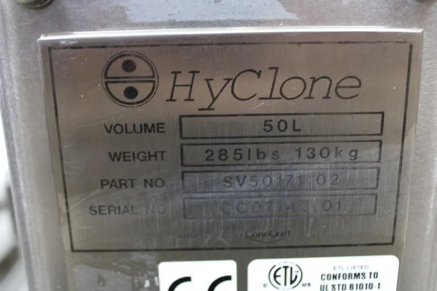 HyClone SV50171.02 50L MotorMixer GTR 4Phase 1/4HP As-is, CLEARANCE!