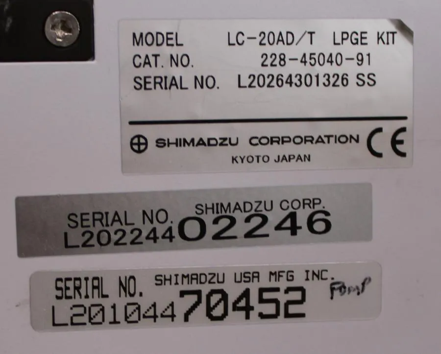 Shimadzu HPLC System