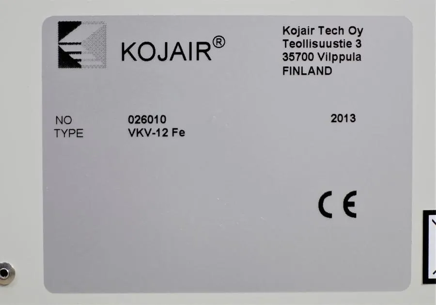 Kojair VKV-12 Fume Cupboard Fe 120 cm As-is, CLEARANCE!