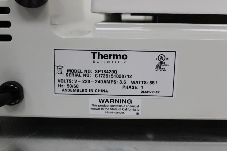 Thermo Scientific SP18420Q Nuova Low-Profile Hot P As-is, CLEARANCE!