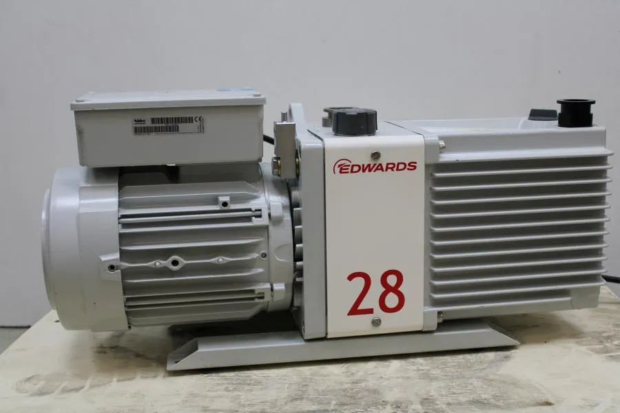 EDWARDS E2M28 ROTARY VANE VACUUM PUMP, HYDROCARBON As-is, CLEARANCE!