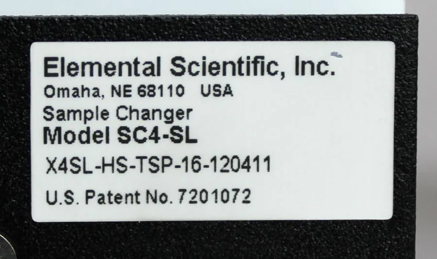 Elemental Scientific 4S Autosampler Sample Changer SC4-SL for Thermo iCAP Q