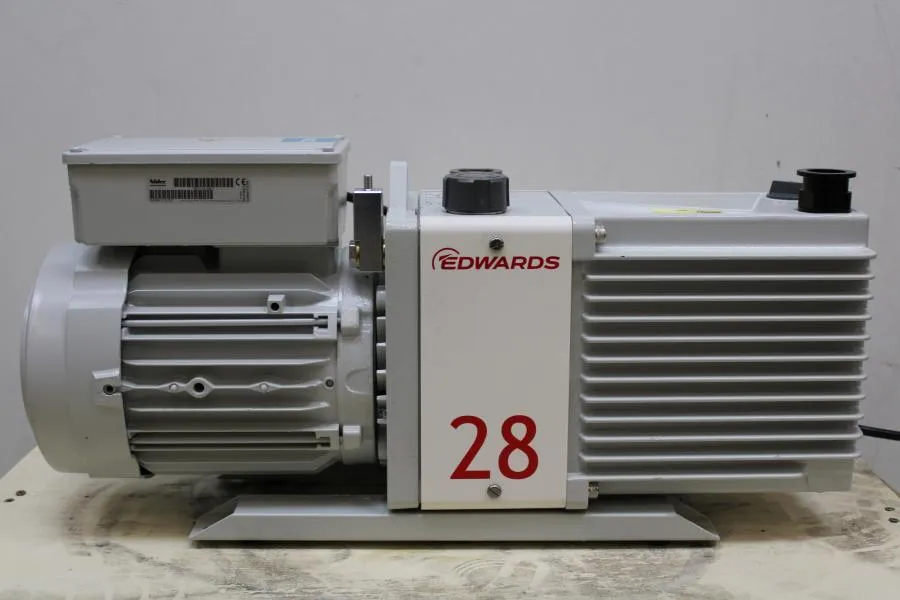 EDWARDS E2M28 ROTARY VANE VACUUM PUMP, HYDROCARBON As-is, CLEARANCE!