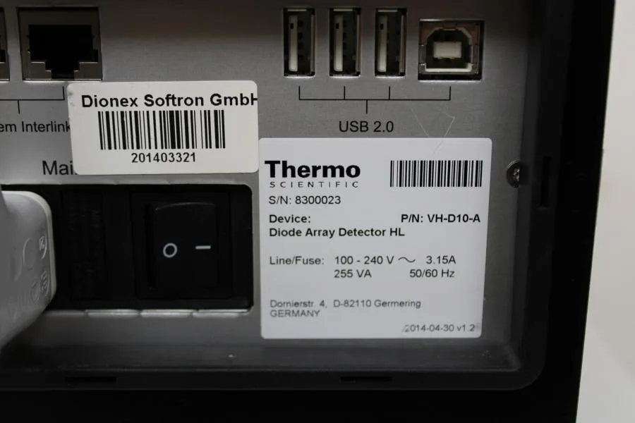 Thermo Scientific Vanquish Diode Array Detector HL VH-D10-A