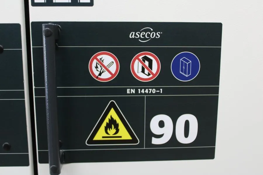 Asecos Fire Resistant Safety Cabinet Q90.195.120.W As-is, CLEARANCE!