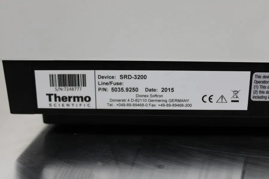 Thermo Dionex Ultimate 3000 Solvent Rack SRD-3200  As-is, CLEARANCE!