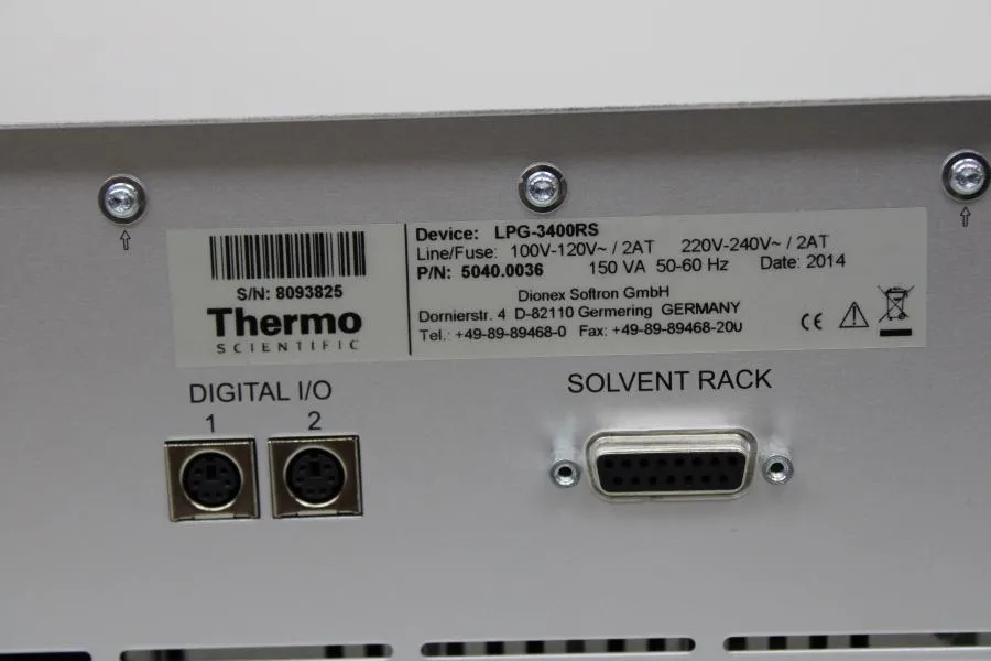 Thermo Dionex UltiMate 3000 LPG 3400RS Pump 5040.0 CLEARANCE!