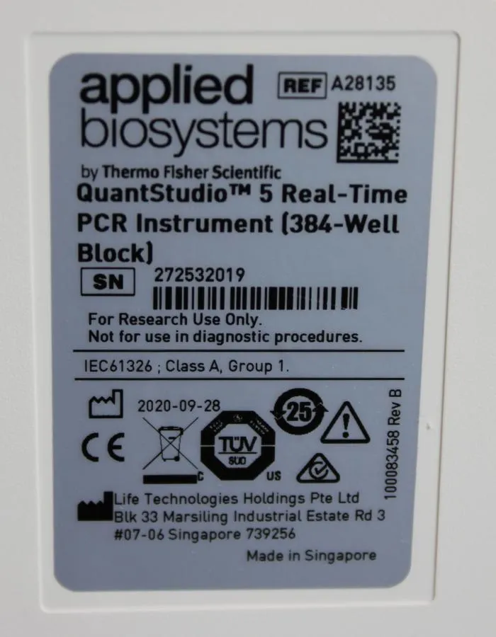 ABI QuantStudio 5 Real-Time PCR 384 CLEARANCE!