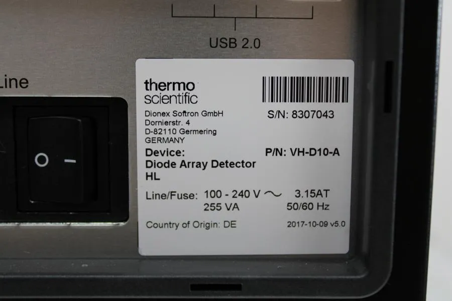 Thermo Scientefic Diode Array Detector HL P/N: VH- CLEARANCE!
