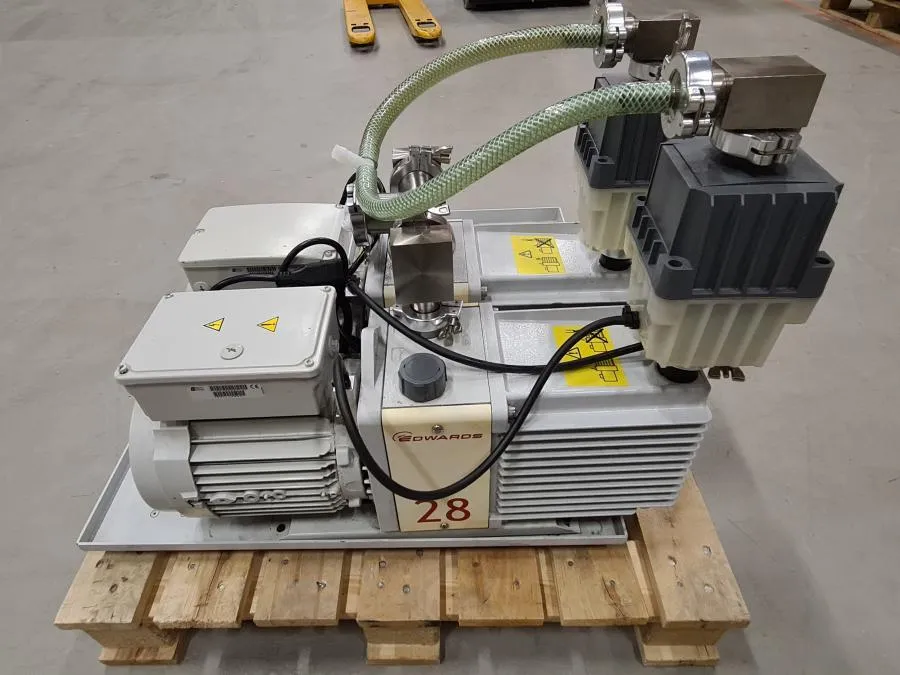 One Edwards vacuum pump E2M30. Multiple available. As-is, CLEARANCE!