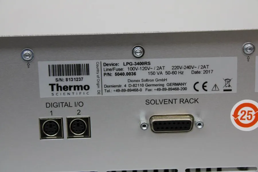 Thermo Dionex UltiMate 3000 LPG 3400RS 5040.0036 CLEARANCE!