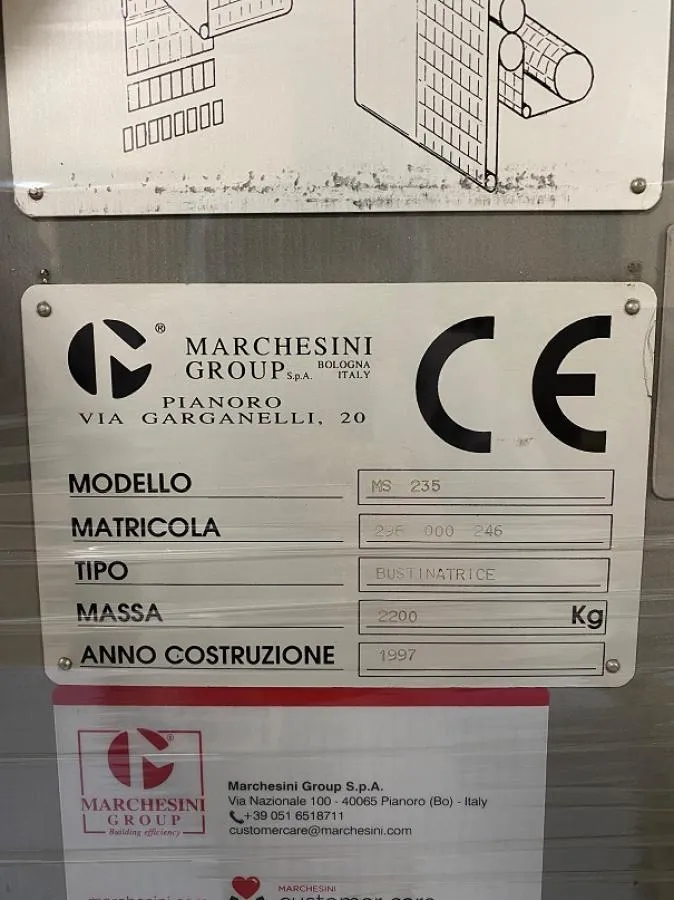 Marchesini Sachet filling line CLEARANCE!