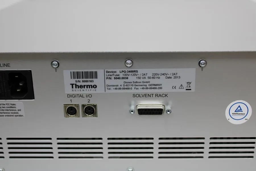 Thermo Dionex UltiMate 3000 LPG 3400RS 5040.0036 CLEARANCE!