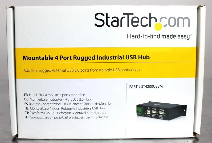 StarTech Thermo 4 Port, 00825-01-00110 USB Hub ST4 As-is, CLEARANCE!