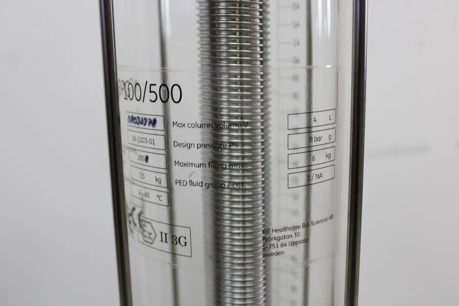 GE Healthcare Glass chromatography columns BPG 100 As-is, CLEARANCE!