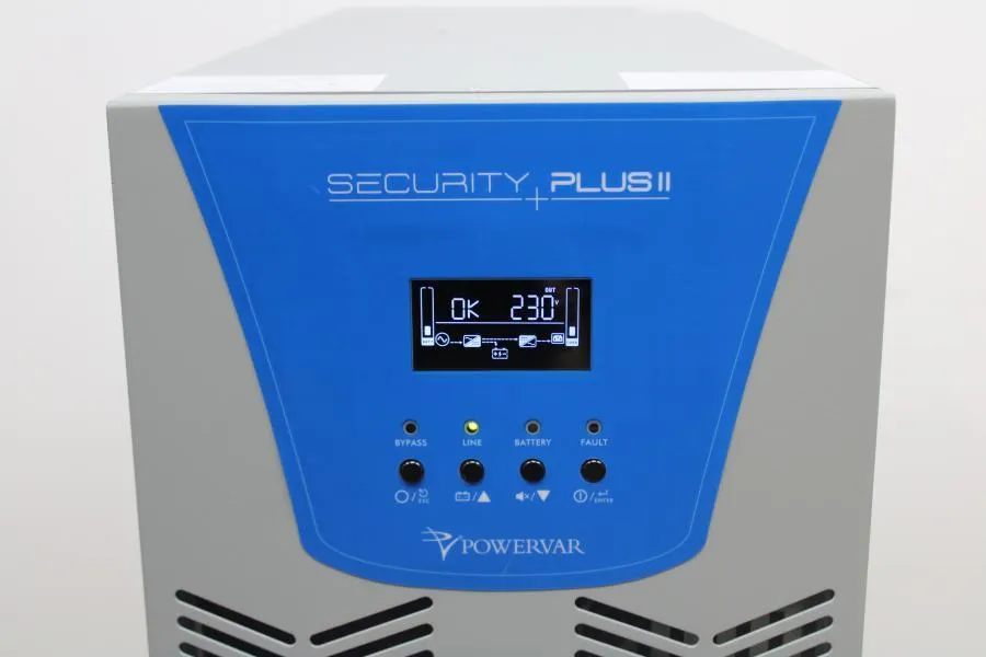 Powervar Security Plus II  ABCDEF6002-22, Advanced Power Protection