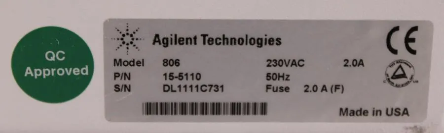 Agilent Technologies 806 Syringe Pump 5110 As-is, CLEARANCE!