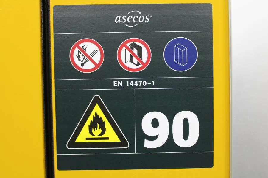 Asecos Fire Resistant Safety Cabinet Q90.195.120FD As-is, CLEARANCE!