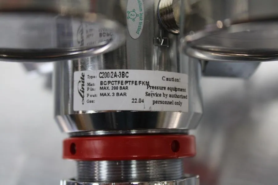 Linde Gas pressure regulator REDLINE C200/2A-3BC  As-is, CLEARANCE!