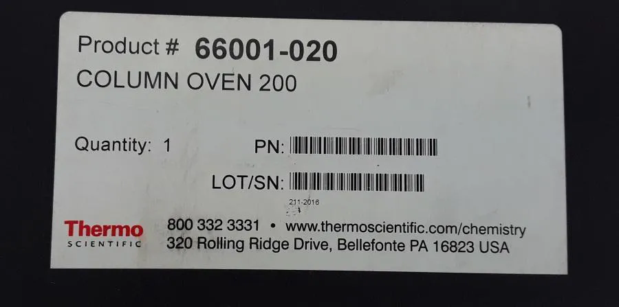 Scientific Column Oven 200 w/ Controller 66
