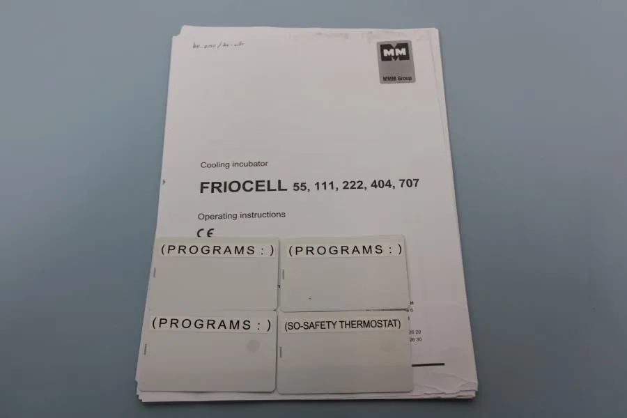 MMM Friocell 111 IncubatorEU PLUG up to 99,9 C  3s As-is, CLEARANCE!
