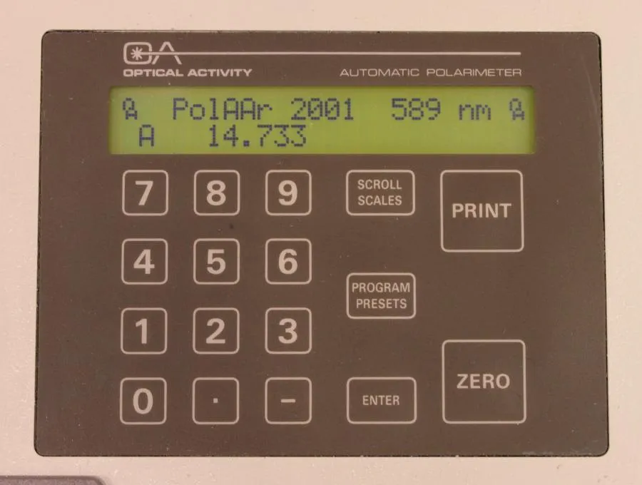 PolAAr Optical Activity Polarimeter 2001 As-is, CLEARANCE!