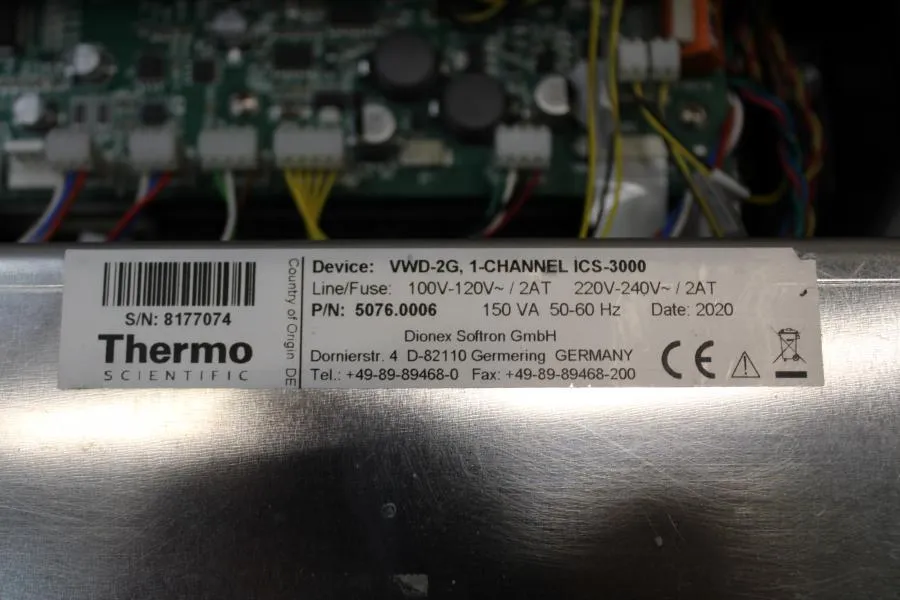 Thermo Scientific VWD-2G 1-Channel ICS-3000 P/N:50 As-is, CLEARANCE!